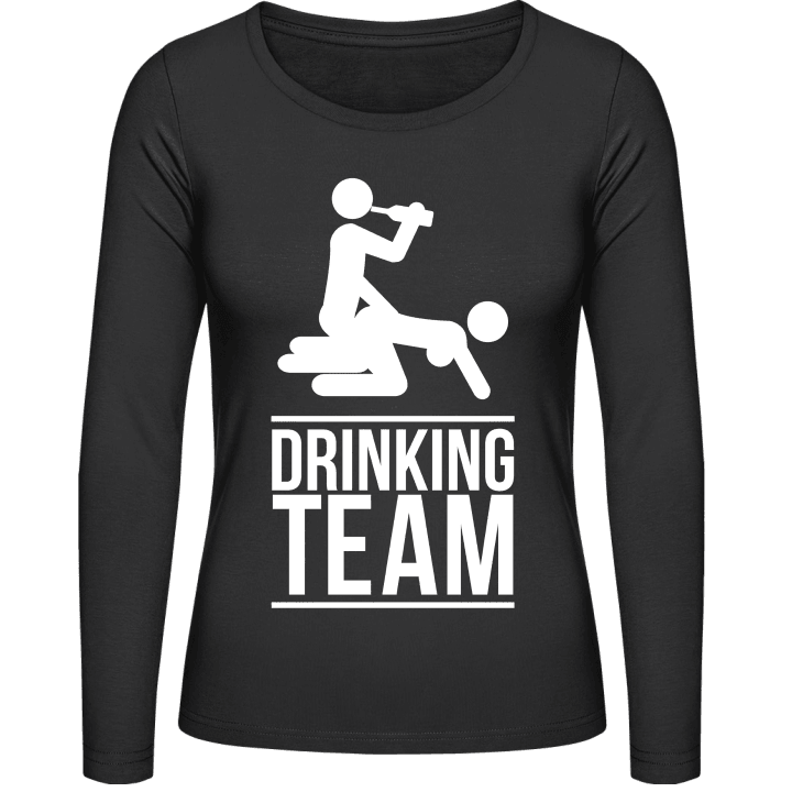 Fucking Drinking Team Langermet skjorte for kvinner contain pic