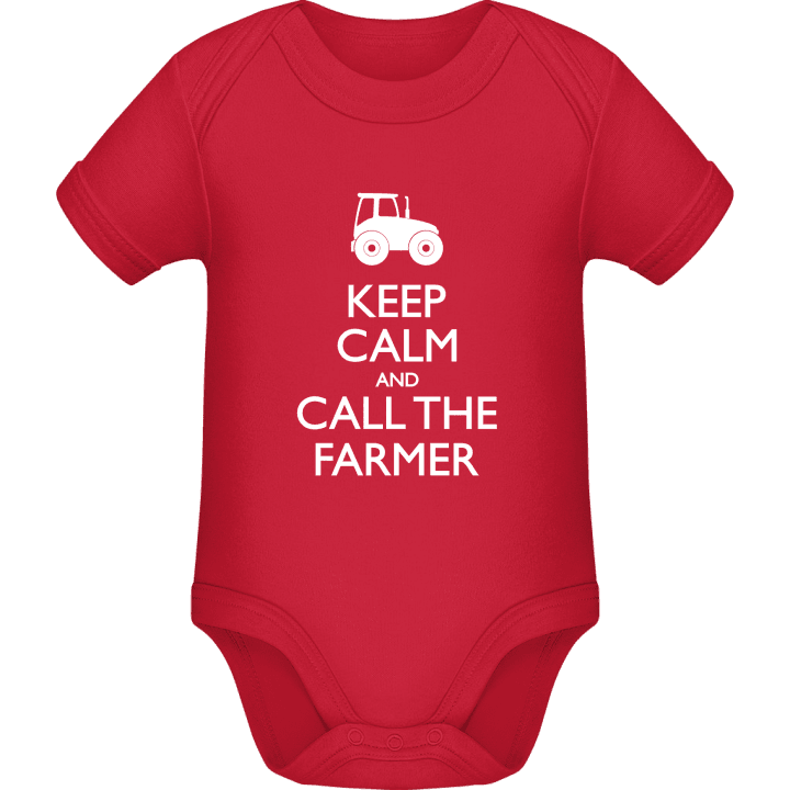 Keep Calm And Call The Farmer Baby romper kostym contain pic