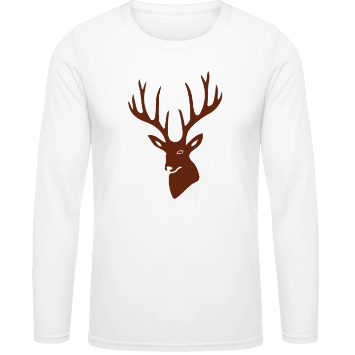Deer Head Silhouette Long Sleeve Shirt 0 image