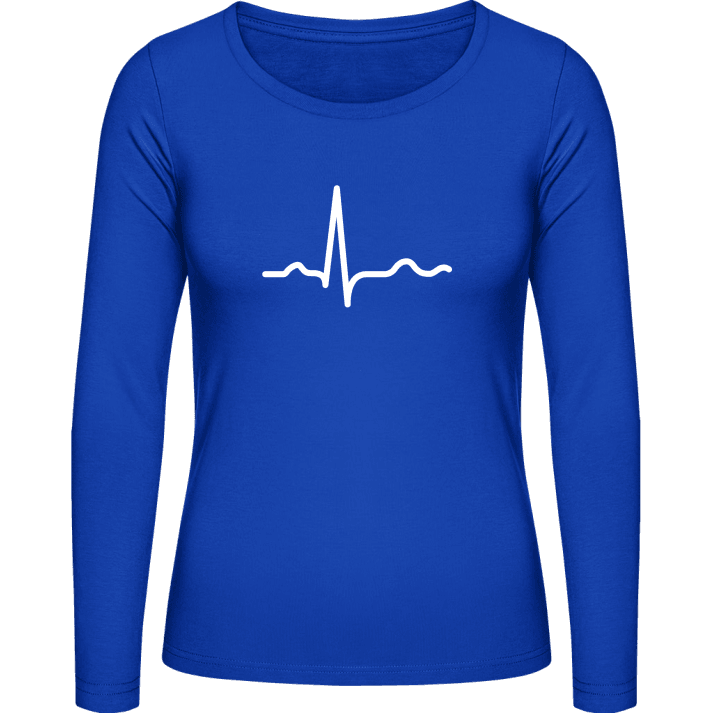Heart Beat T-shirt à manches longues pour femmes contain pic