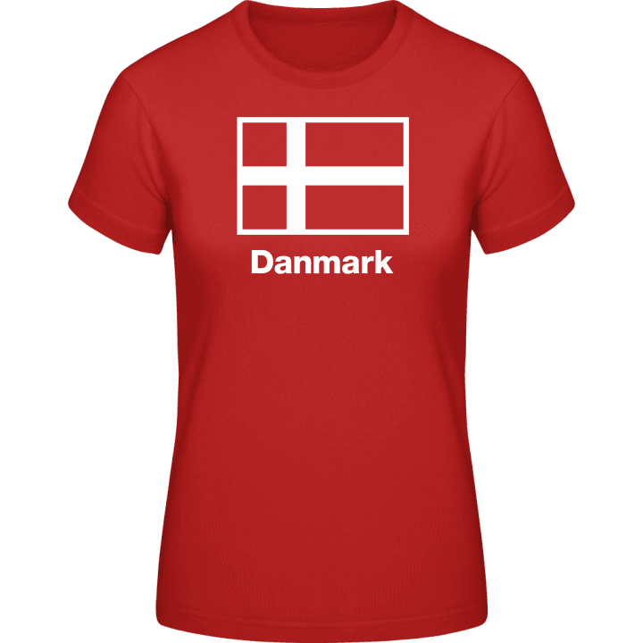Danmark Flag Women T-Shirt contain pic