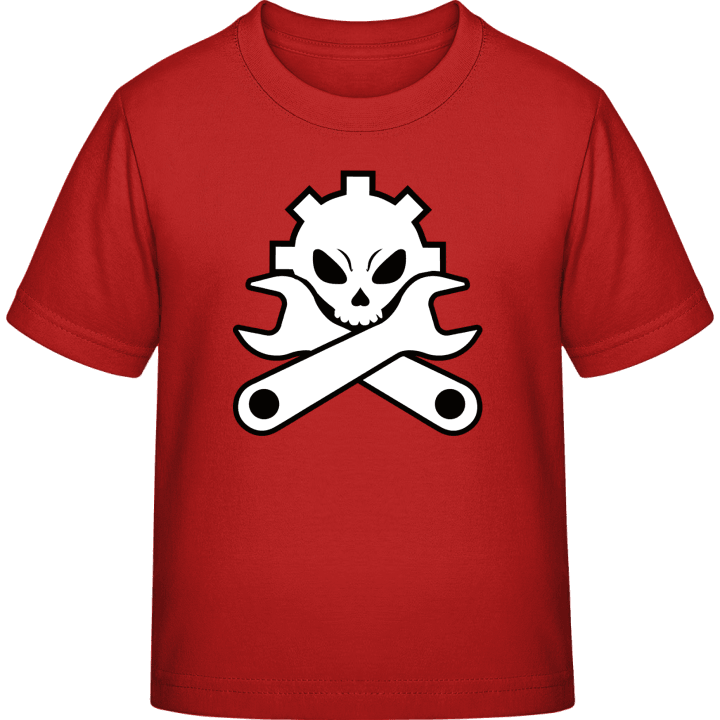 Mechanic Skull Kinder T-Shirt contain pic