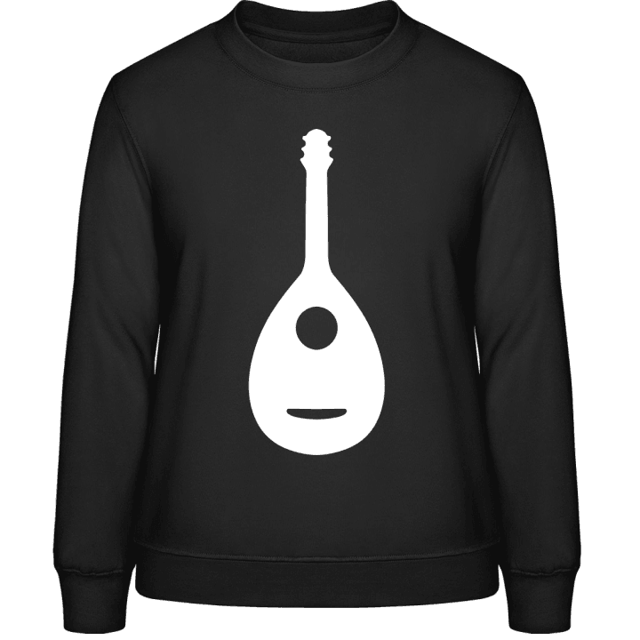 Mandolin Instrument Silhouette Frauen Sweatshirt contain pic