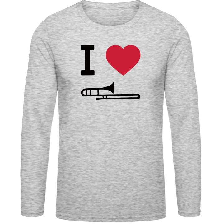 I Heart Trombone T-shirt à manches longues contain pic