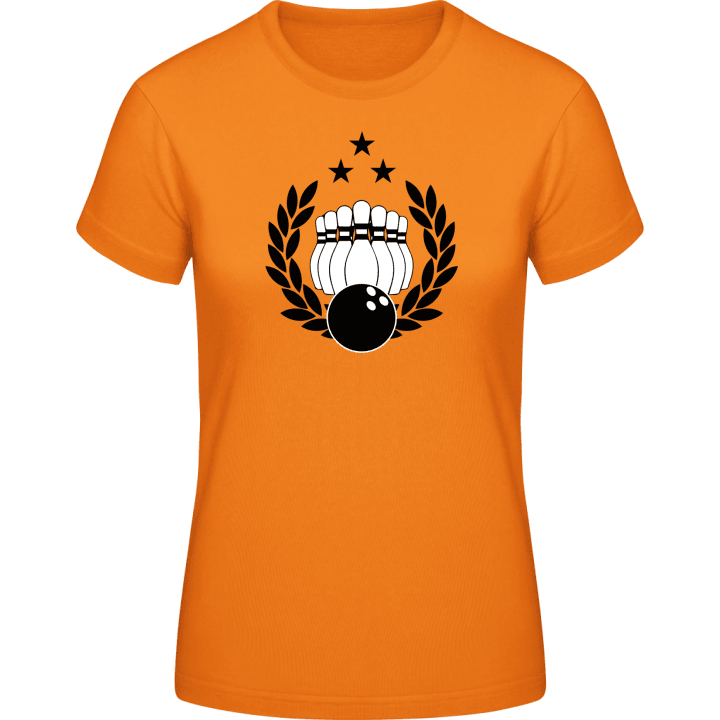 Ninepins Bowling Champ Frauen T-Shirt contain pic