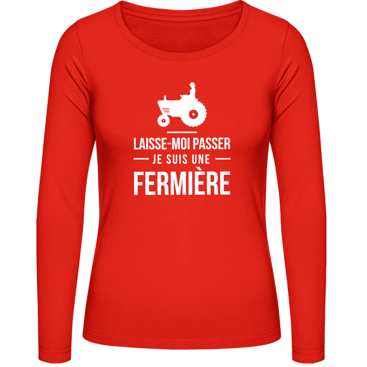 Laisse-Moi Passer Je Suis Une Fermière Langermet skjorte for kvinner 0 image