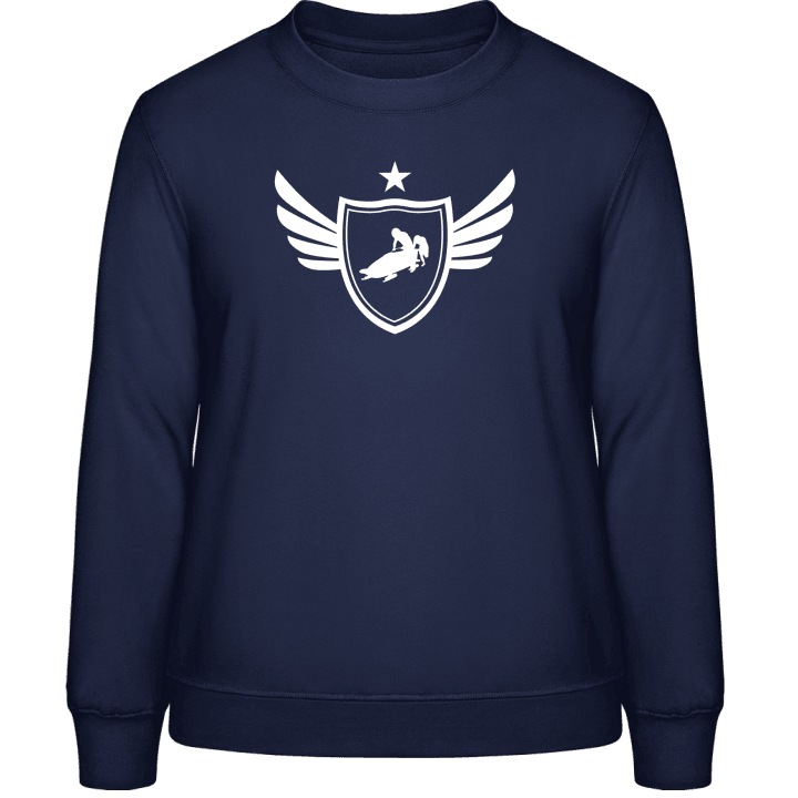 Bobsled Winged Sweat-shirt pour femme contain pic