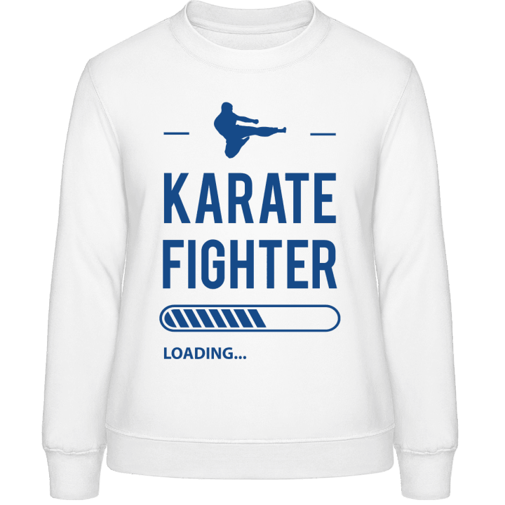Karate Fighter Loading Sweatshirt för kvinnor contain pic