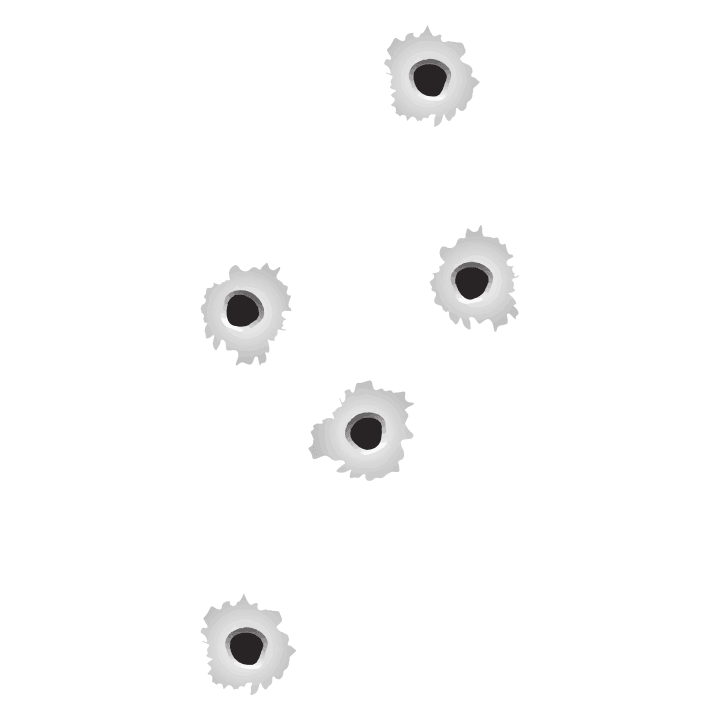 Bullet Shots Effect Frauen T-Shirt 0 image