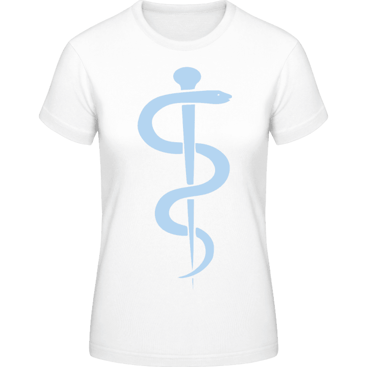 Medical Care Snake Symbol T-skjorte for kvinner contain pic