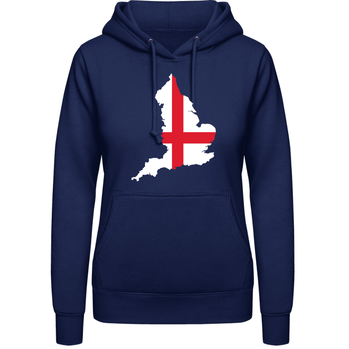 England Map Felpa con cappuccio da donna contain pic