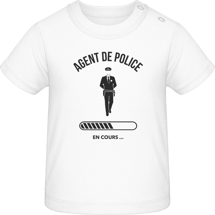 Agent De Police En Cours Camiseta de bebé contain pic