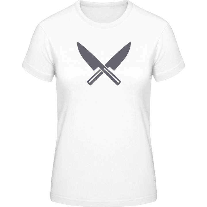 Crossed Knifes T-skjorte for kvinner contain pic