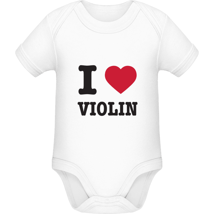 I Love Violin Baby Strampler contain pic