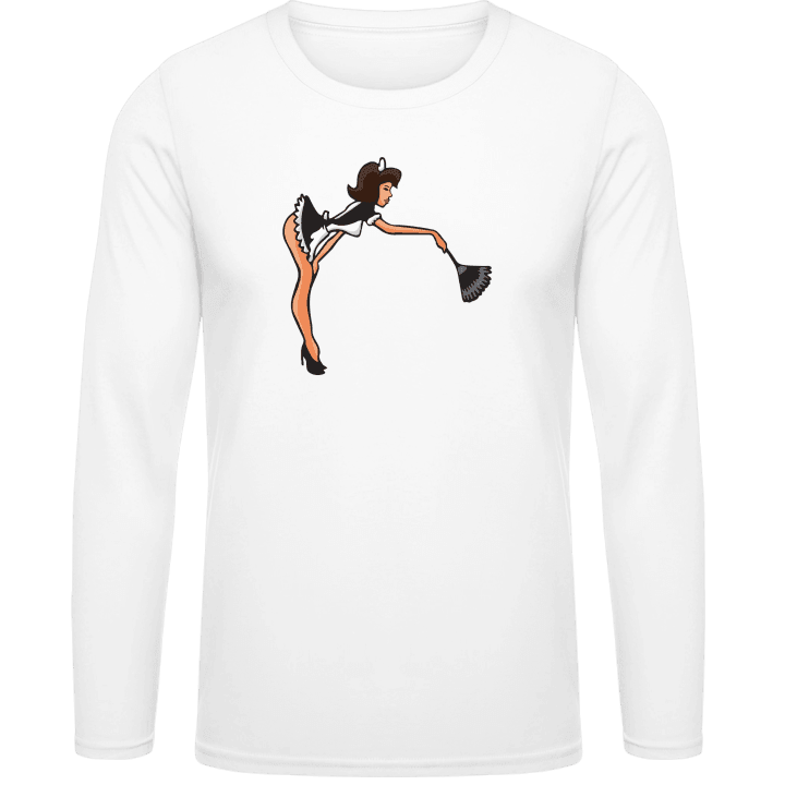 Cleaner Illustration T-shirt à manches longues contain pic