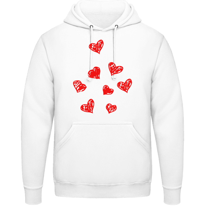 Hearts Drawing Hoodie contain pic