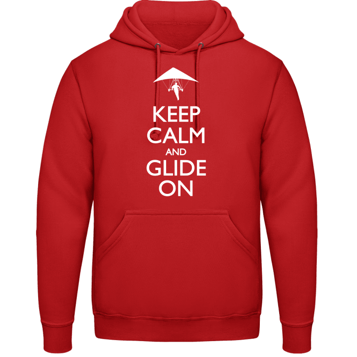Keep Calm And Glide On Hang Gliding Huvtröja contain pic