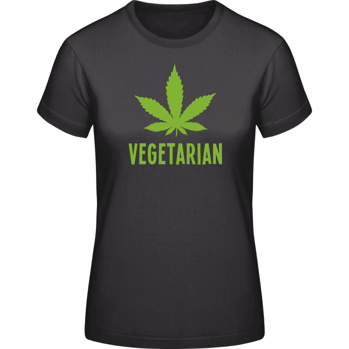Vegetarian Marijuana T-shirt pour femme contain pic