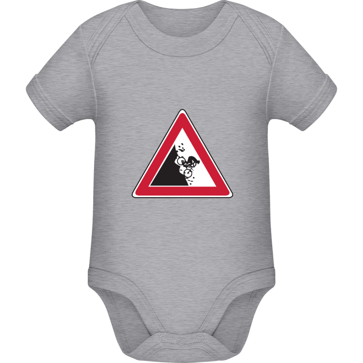 Mountain Biker Sign Baby romper kostym contain pic