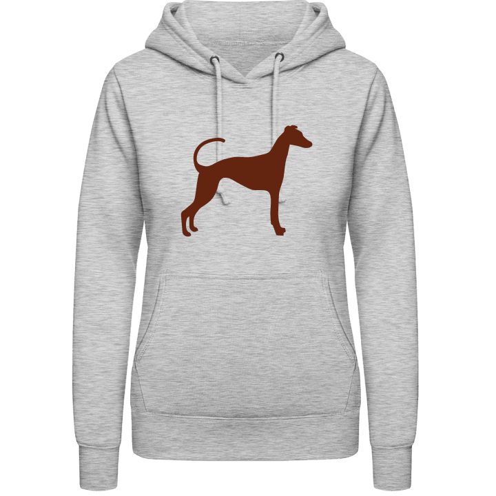 Greyhound Silhouette Hoodie för kvinnor 0 image