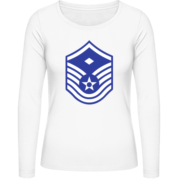 Air Force Master Sergeant Frauen Langarmshirt contain pic