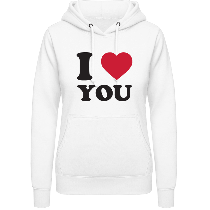 I Love You Vrouwen Hoodie contain pic