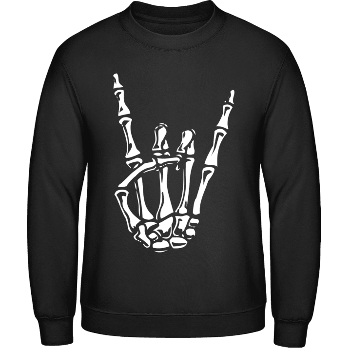 Rock On Skeleton Hand Sweatshirt contain pic