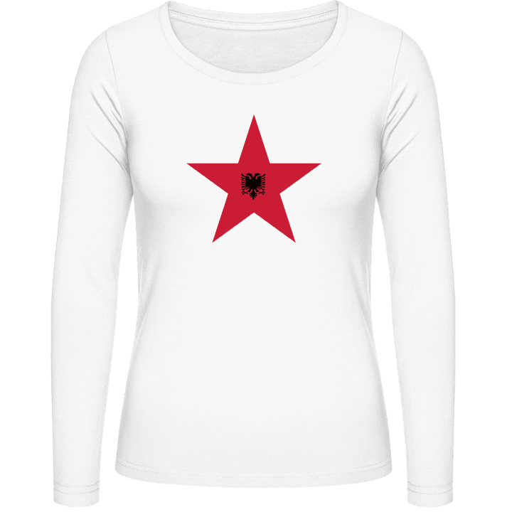 Albanian Star T-shirt à manches longues pour femmes contain pic