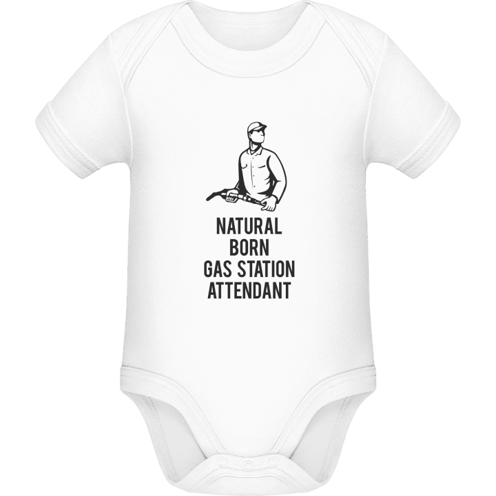 Natural Born Gas Station Attendant Baby romper kostym contain pic