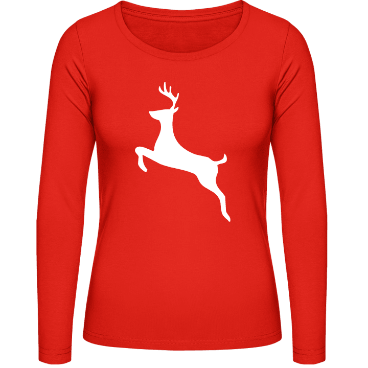 Deer Jumping T-shirt à manches longues pour femmes 0 image
