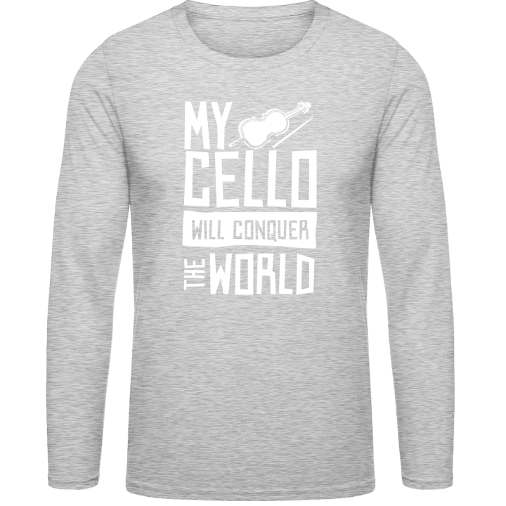 My Cello Will Conquer The World T-shirt à manches longues contain pic