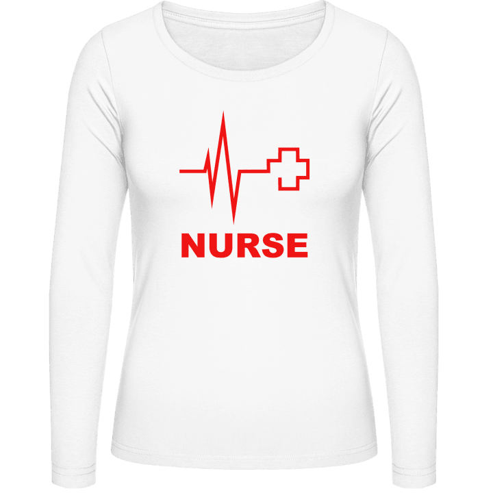 Nurse Heartbeat T-shirt à manches longues pour femmes contain pic