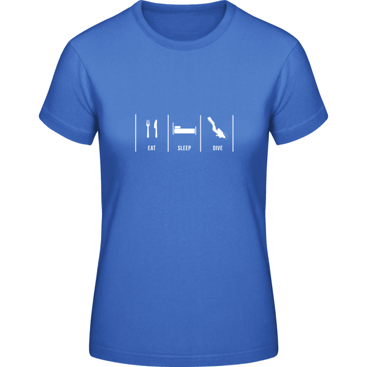 Eat Sleep Dive Vrouwen T-shirt contain pic