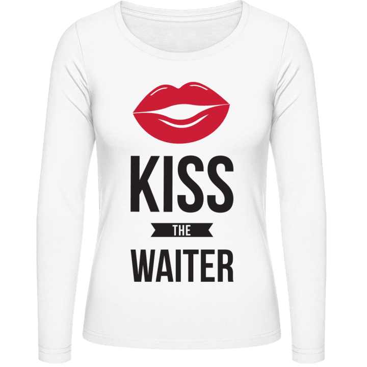 Kiss The Waiter Frauen Langarmshirt contain pic