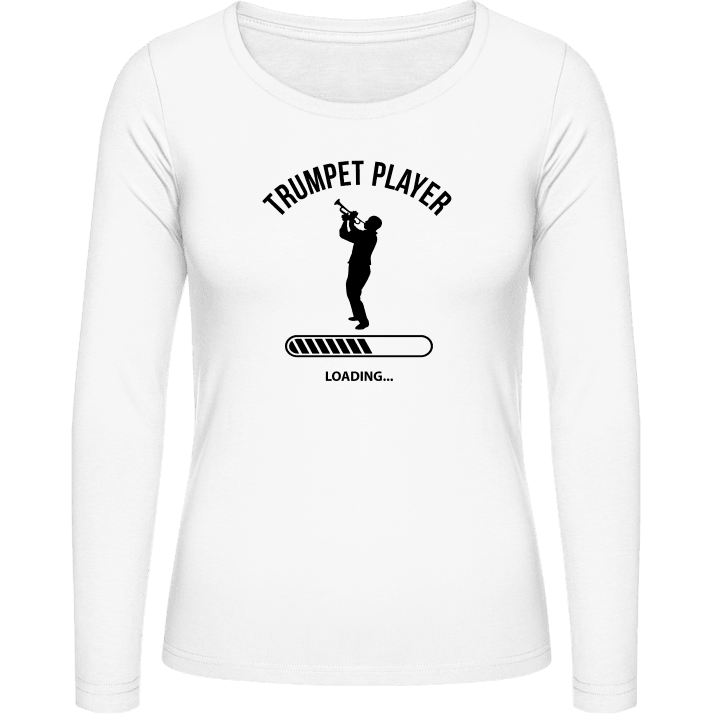 Trumpet Player Loading Langermet skjorte for kvinner contain pic