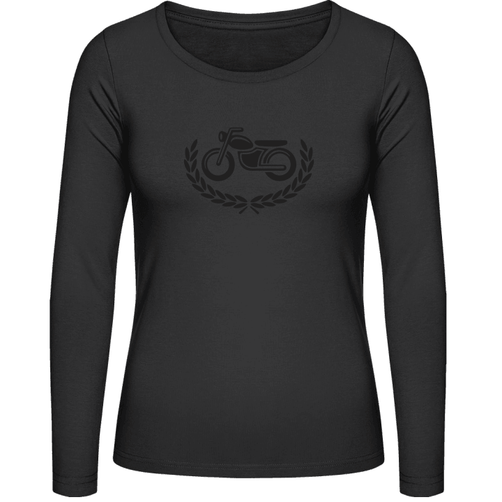 Speedway Racing Bike Icon Langærmet skjorte til kvinder 0 image