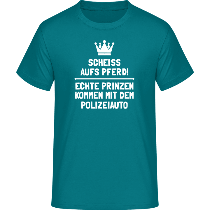 Echte Prinzen kommen mit dem Polizeiauto Camiseta 0 image