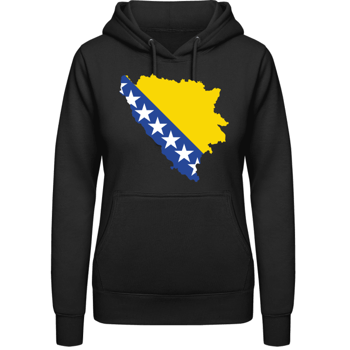 Carte de la Bosnie Sweat à capuche pour femme 0 image