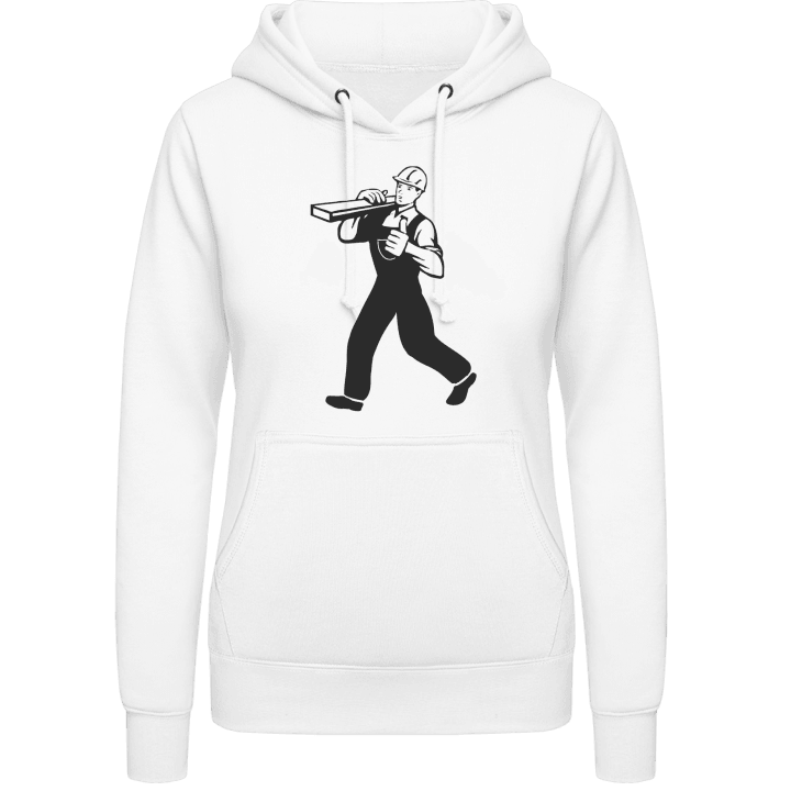 Construction Worker Silhouette Vrouwen Hoodie contain pic