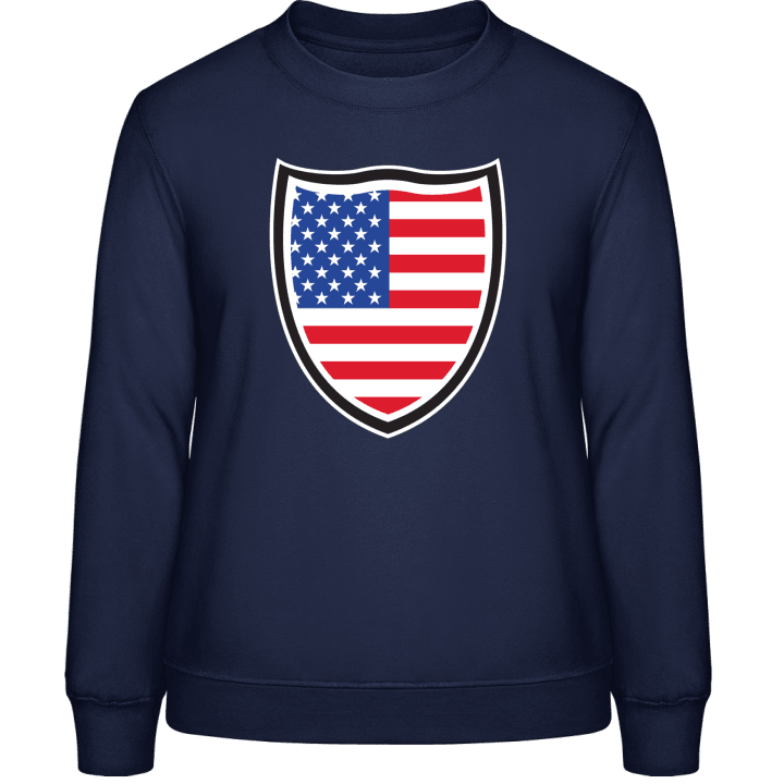 USA Shield Flag Sweatshirt för kvinnor contain pic