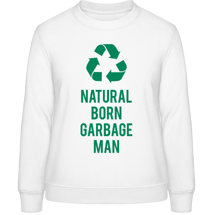 Natural Born Garbage Man Sudadera de mujer contain pic