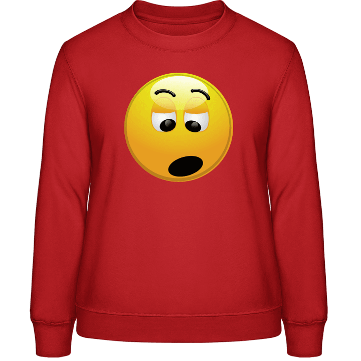 Staggered Smiley Sweatshirt för kvinnor contain pic