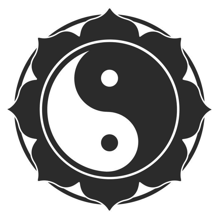 Yin And Yang Flower Huvtröja 0 image