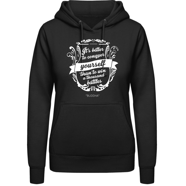 Conquer Yourself Buddha Vrouwen Hoodie contain pic