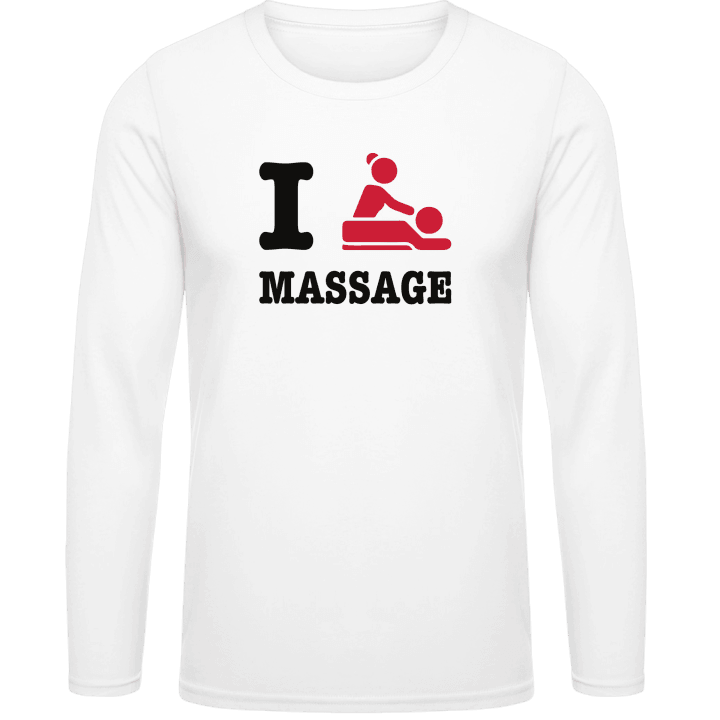 I Love Massage T-shirt à manches longues contain pic