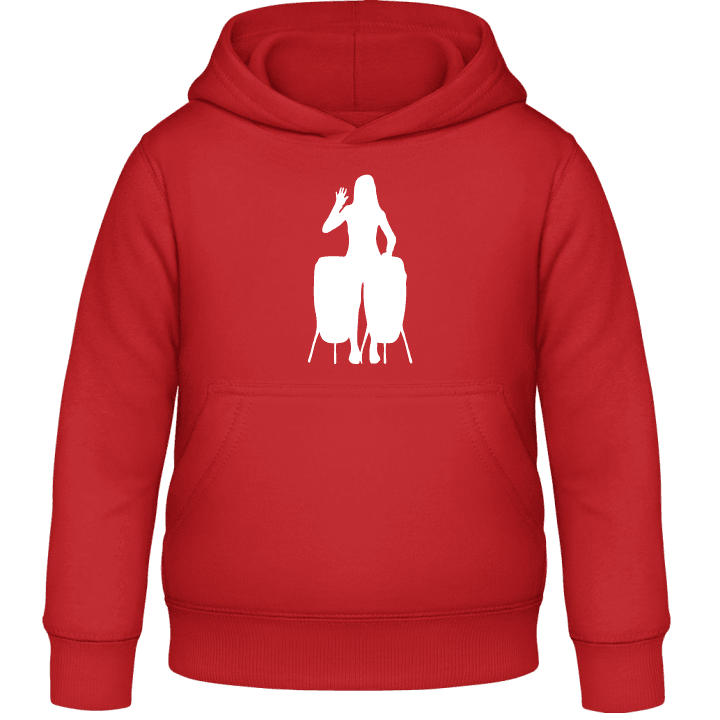 Percussion Silhouette Female Kids Hoodie contain pic