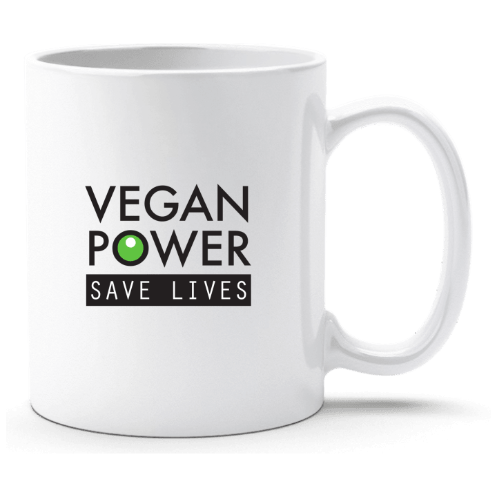Vegan Power Save Lives Beker contain pic