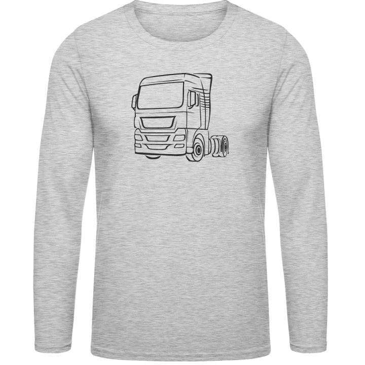 Truck Outline Langermet skjorte contain pic