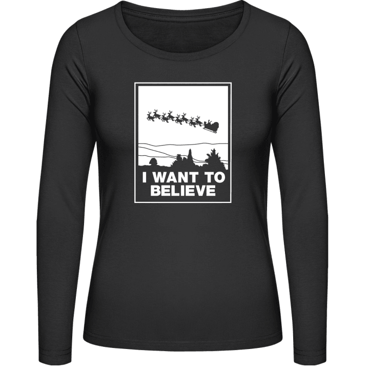 I Believe In Christmas Vrouwen Lange Mouw Shirt 0 image
