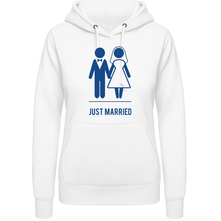 Just Married Bride and Groom Sweat à capuche pour femme contain pic